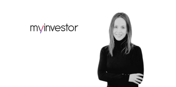 Foto Nuria Rocamora y logo MyInvestor